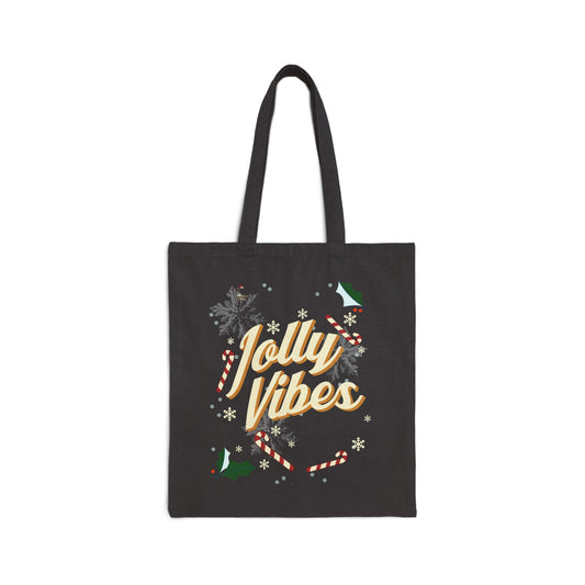 Jolly Vibes Cotton Canvas Tote Bag